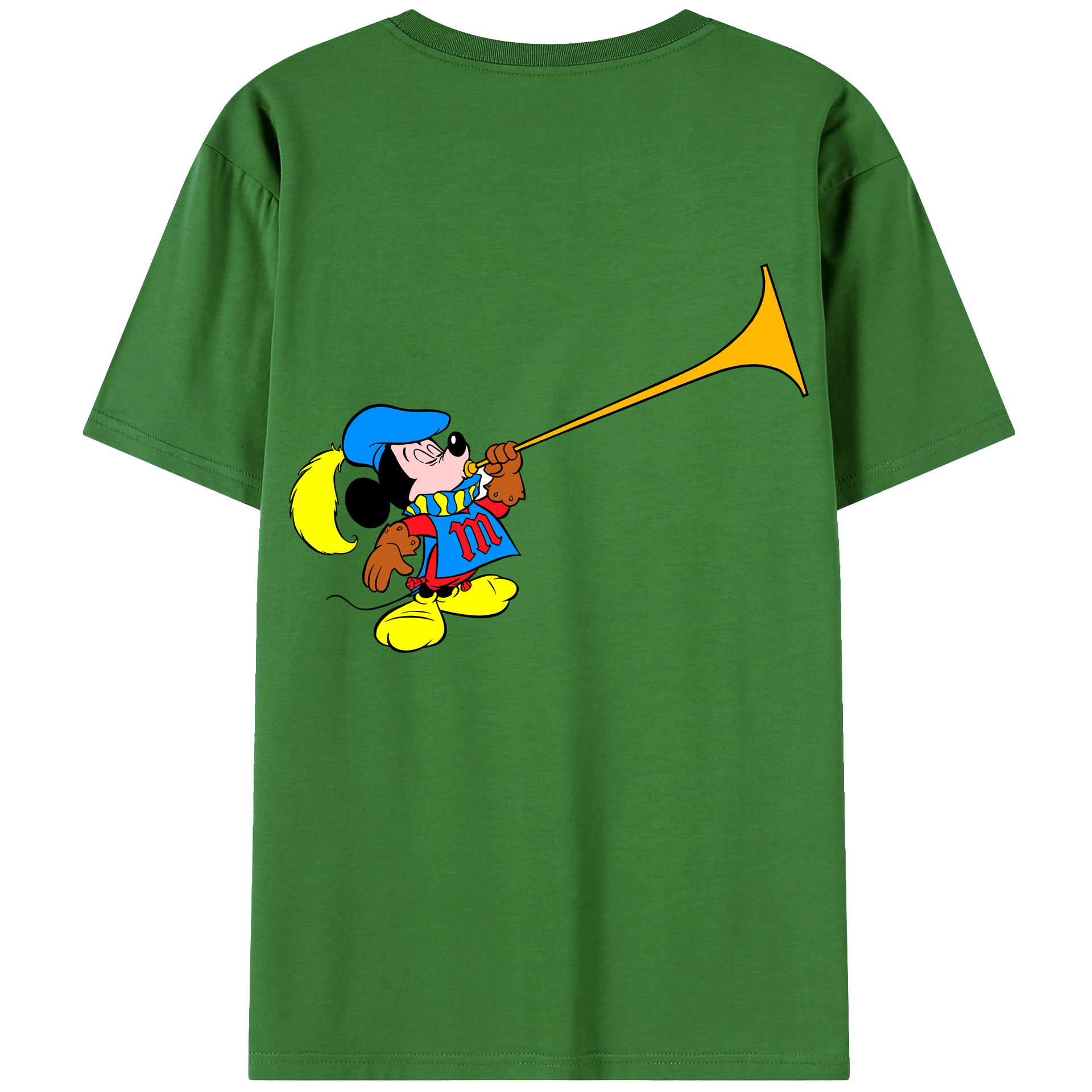 （画像用） ミッキーマウス Mickey Mouse レディース半袖Tシャツ(バックプリント)